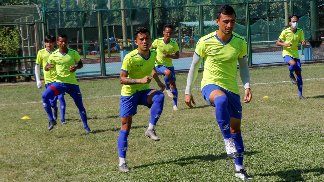 nepali football team practice in bangladesh
